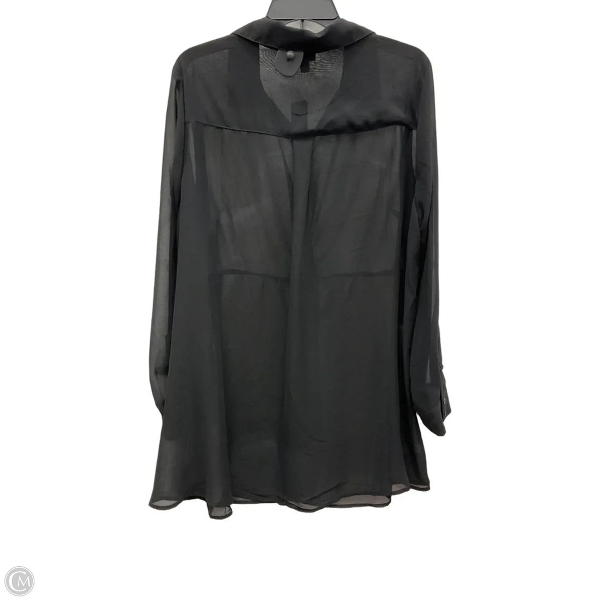 Blouse Long Sleeve By Torrid In Black, Size: 1x