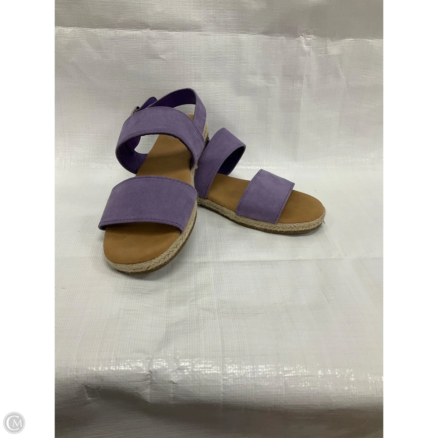 Sandals Flats By Clothes Mentor In Purple, Size: 6.5