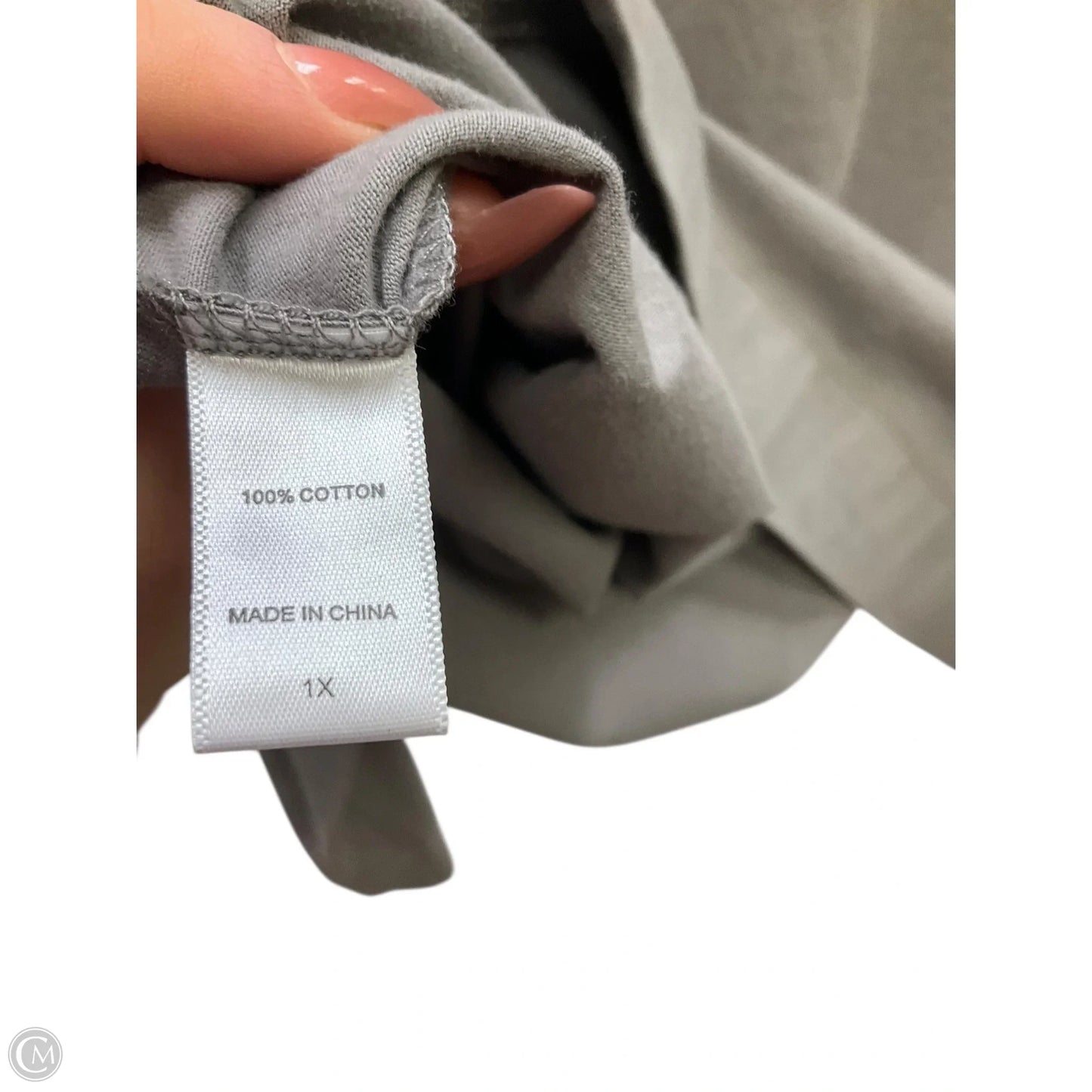 Top Long Sleeve By Koolaburra By Ugg In Grey, Size: 1x