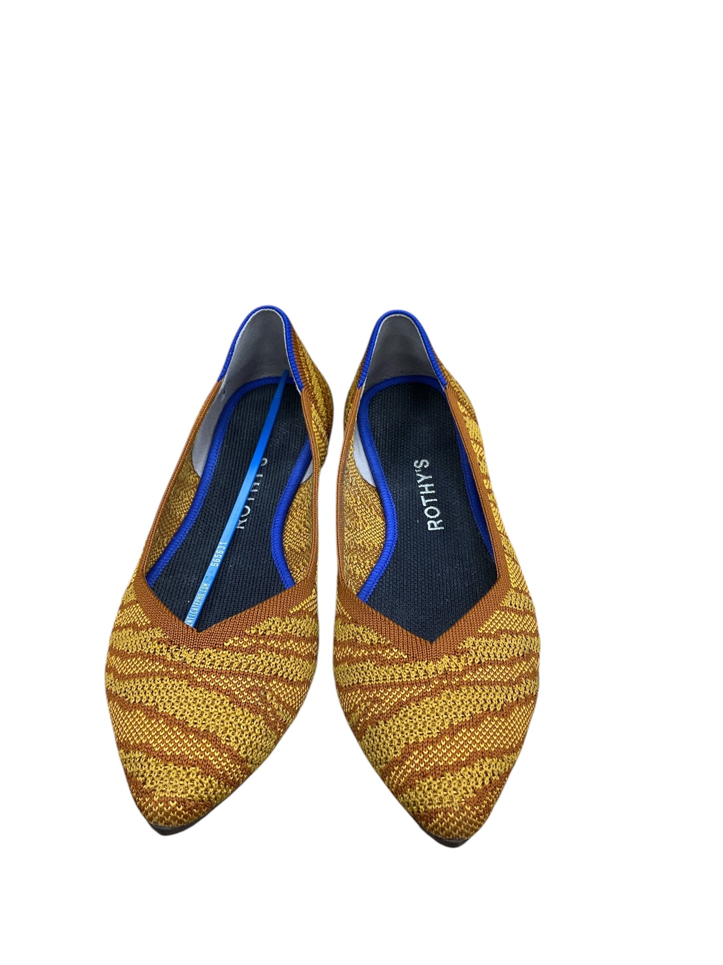 Shoes Flats By Rothys In Orange & Yellow, Size: 8