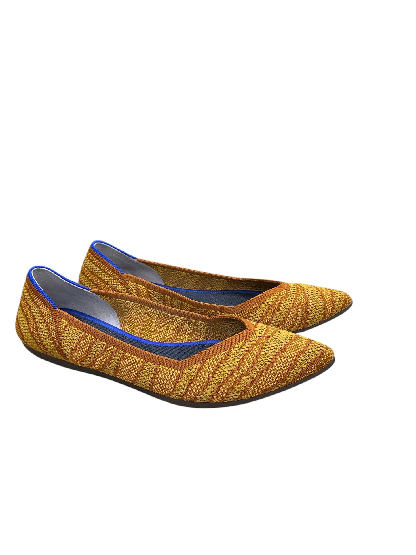 Shoes Flats By Rothys In Orange & Yellow, Size: 8