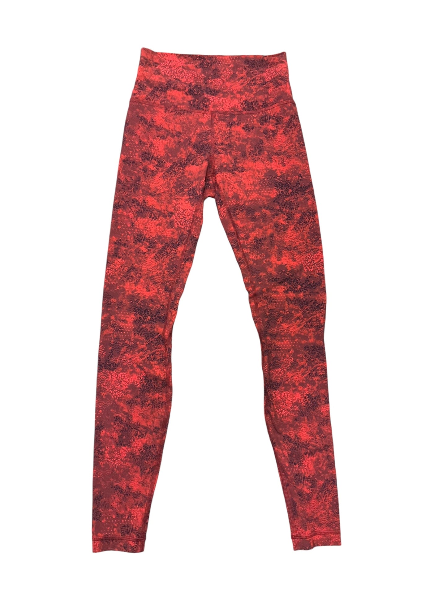 Athletic Leggings By Lululemon In Red, Size: 6