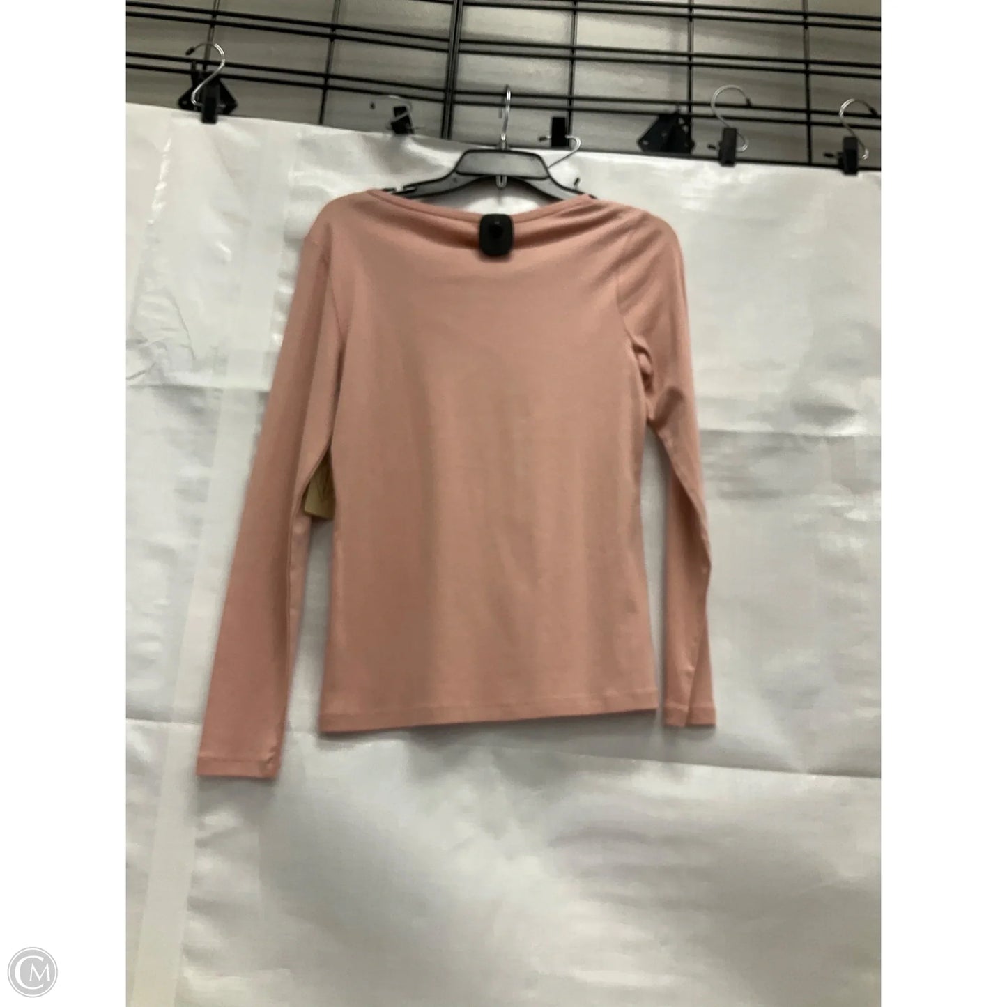 Top Long Sleeve By St Johns Bay In Pink, Size: S
