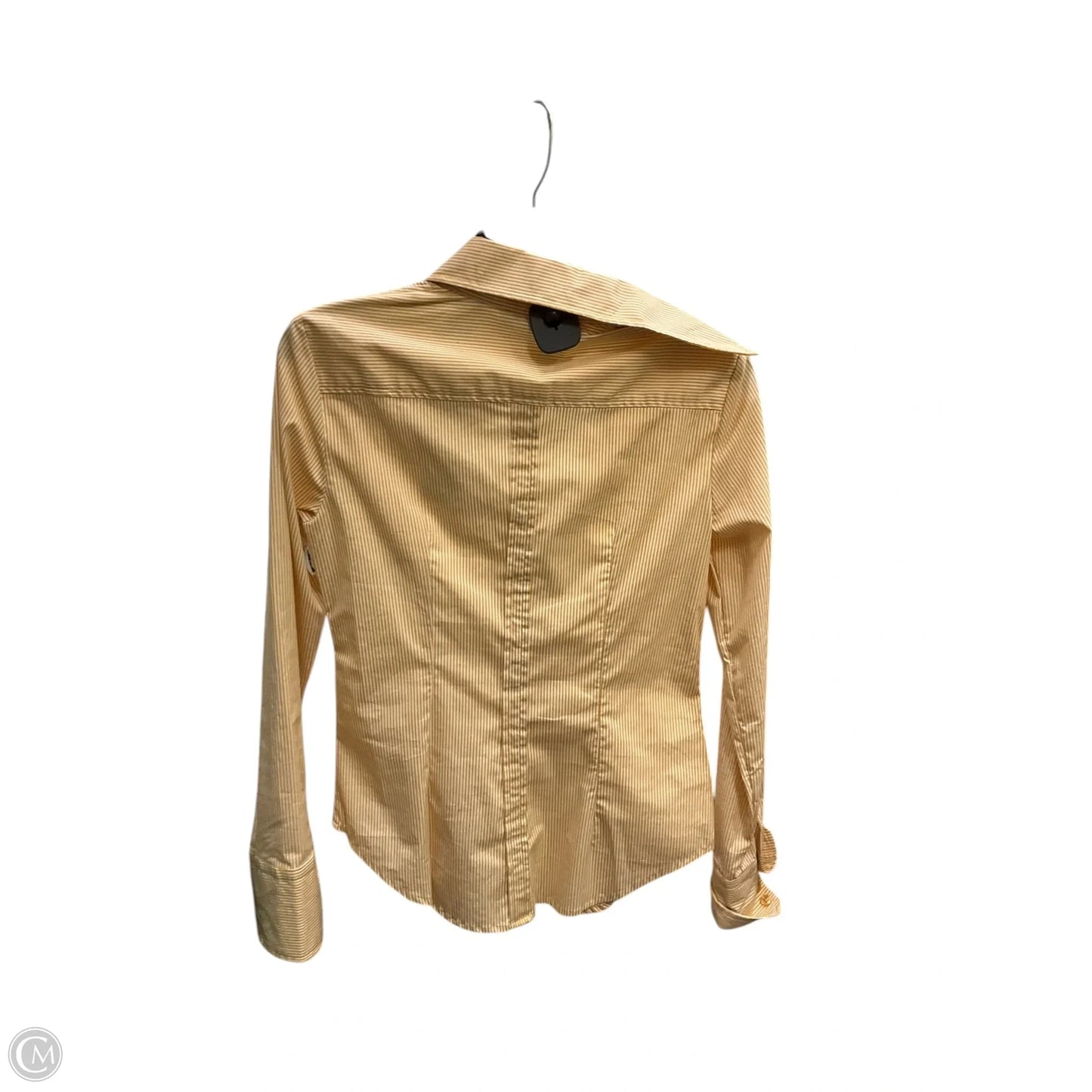 Blouse Long Sleeve By New York And Co In Yellow, Size: Xs