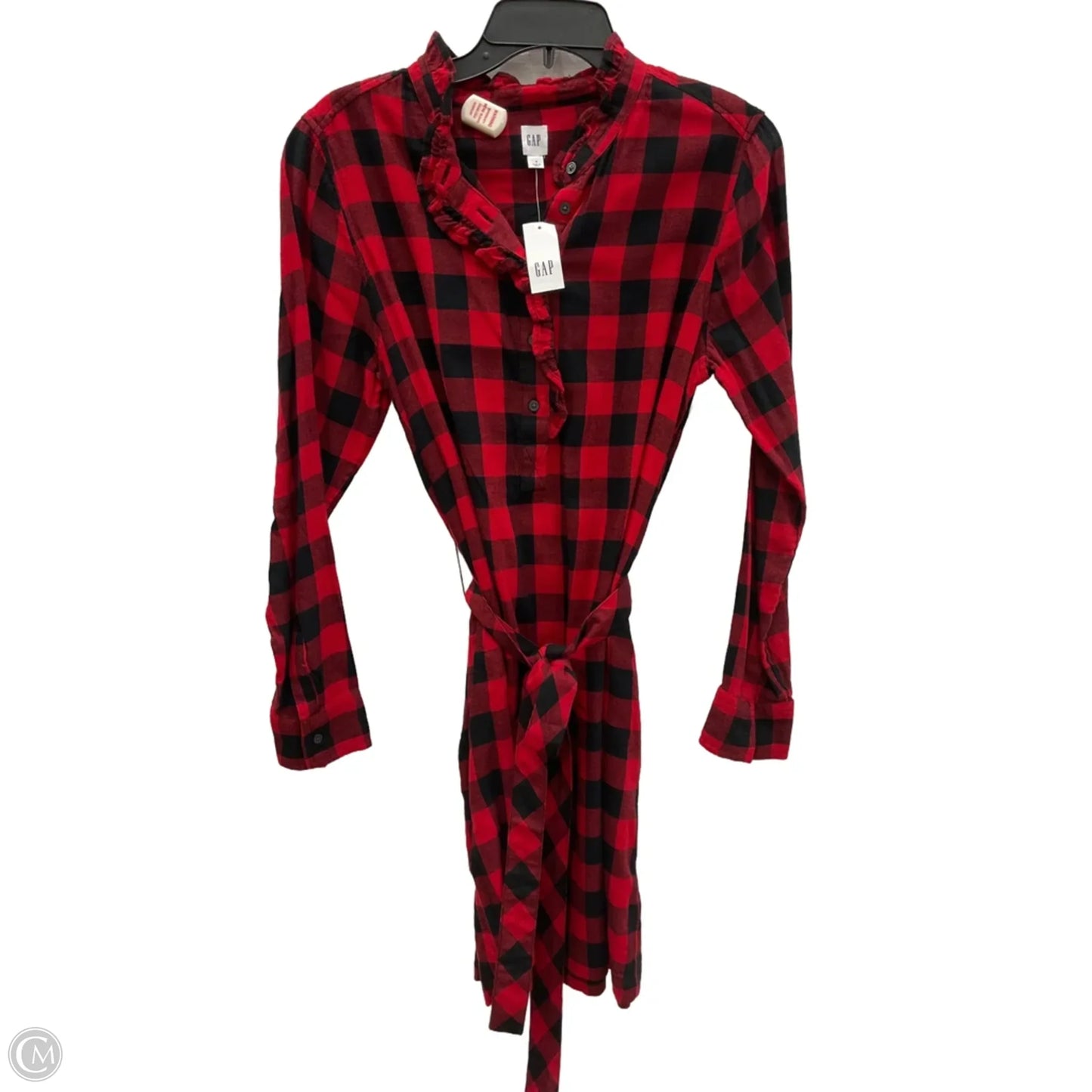 Dress Casual Short By Gap In Checkered Pattern, Size: M