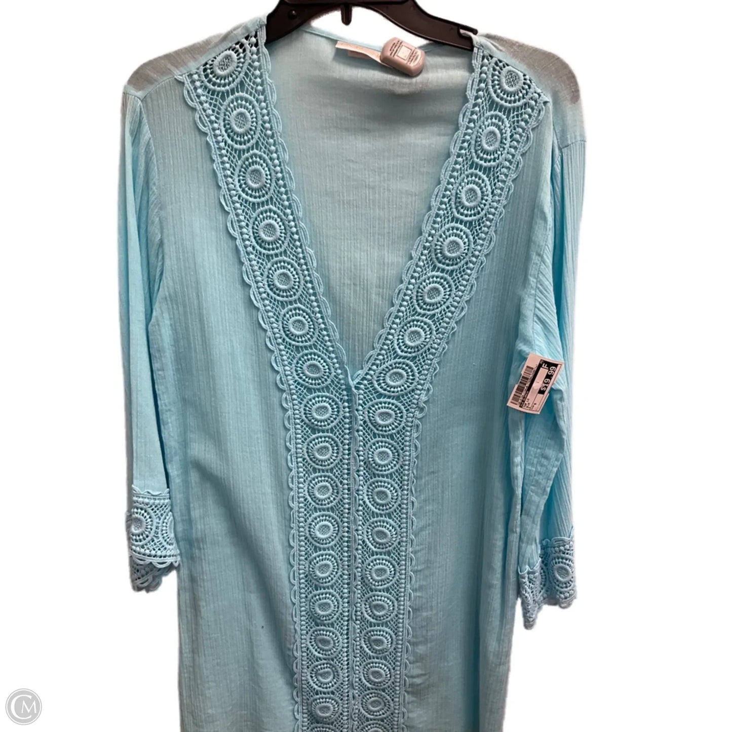 Top Long Sleeve By La Blanca In Blue, Size: S