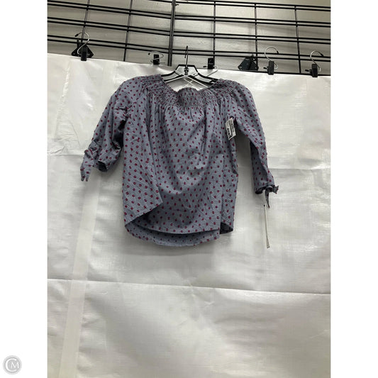 Top Long Sleeve By Aqua In Blue, Size: Xs