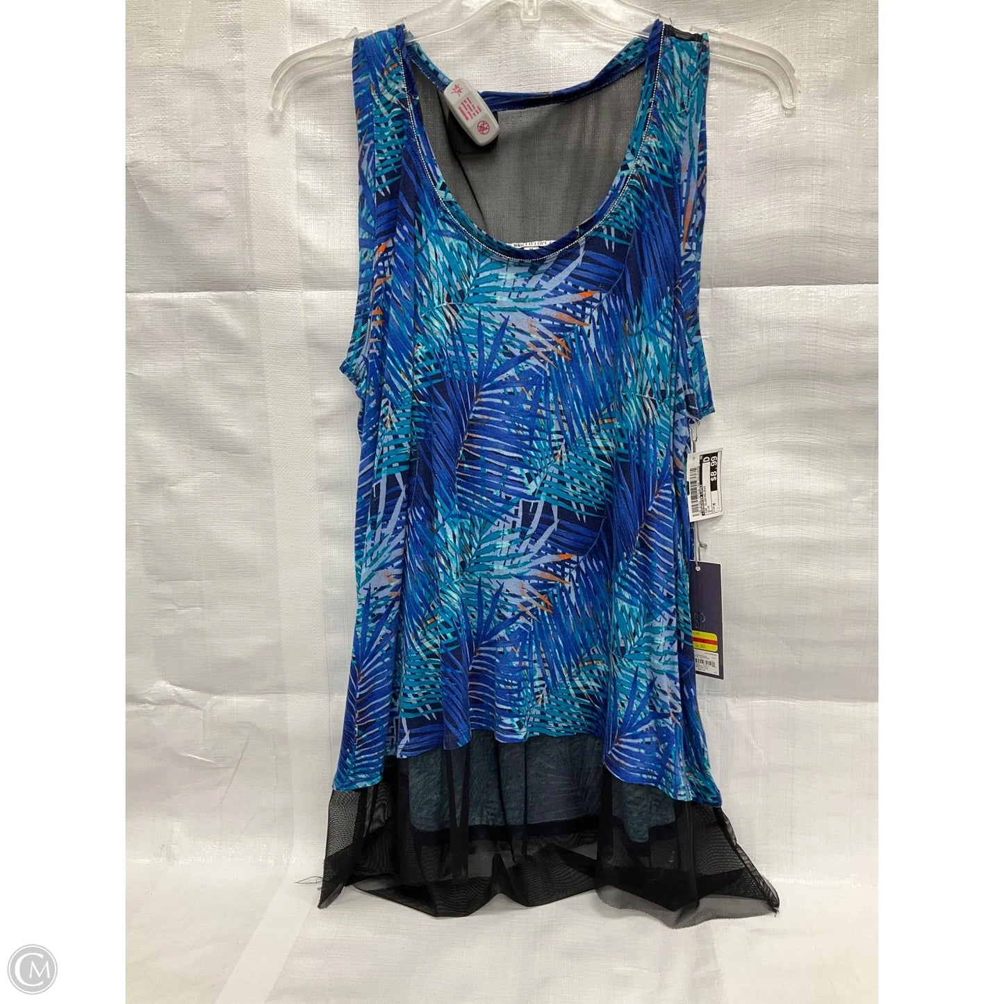 Top Sleeveless By Jennifer Lopez In Blue, Size: M
