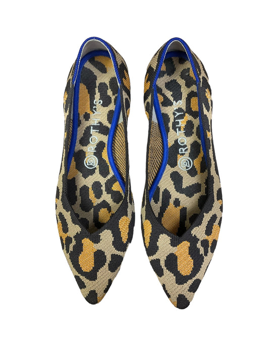 Animal Print Sandals Flats Rothys, Size 8