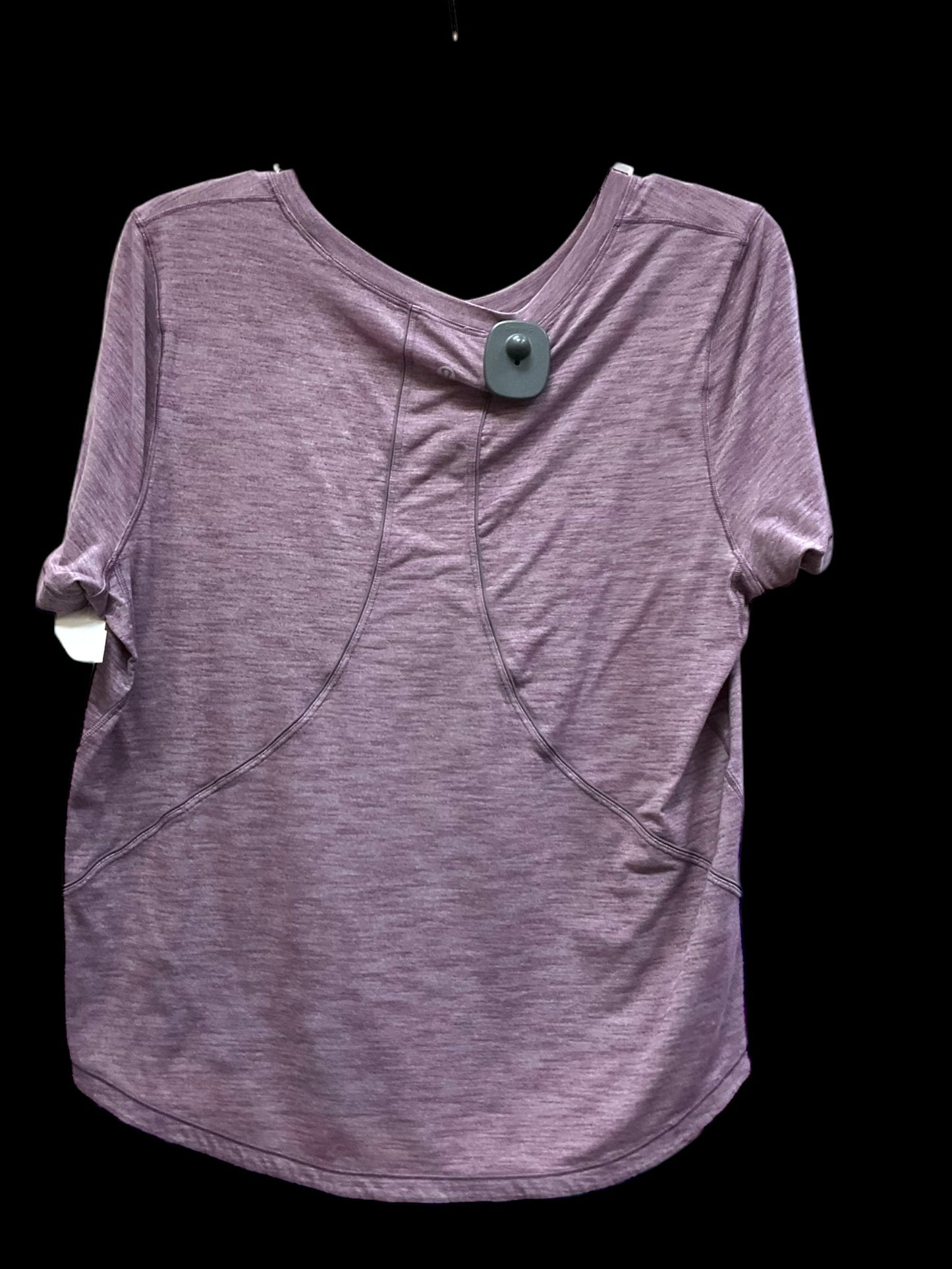 Athletic Top Short Sleeve By Lululemon In Purple, Size: S