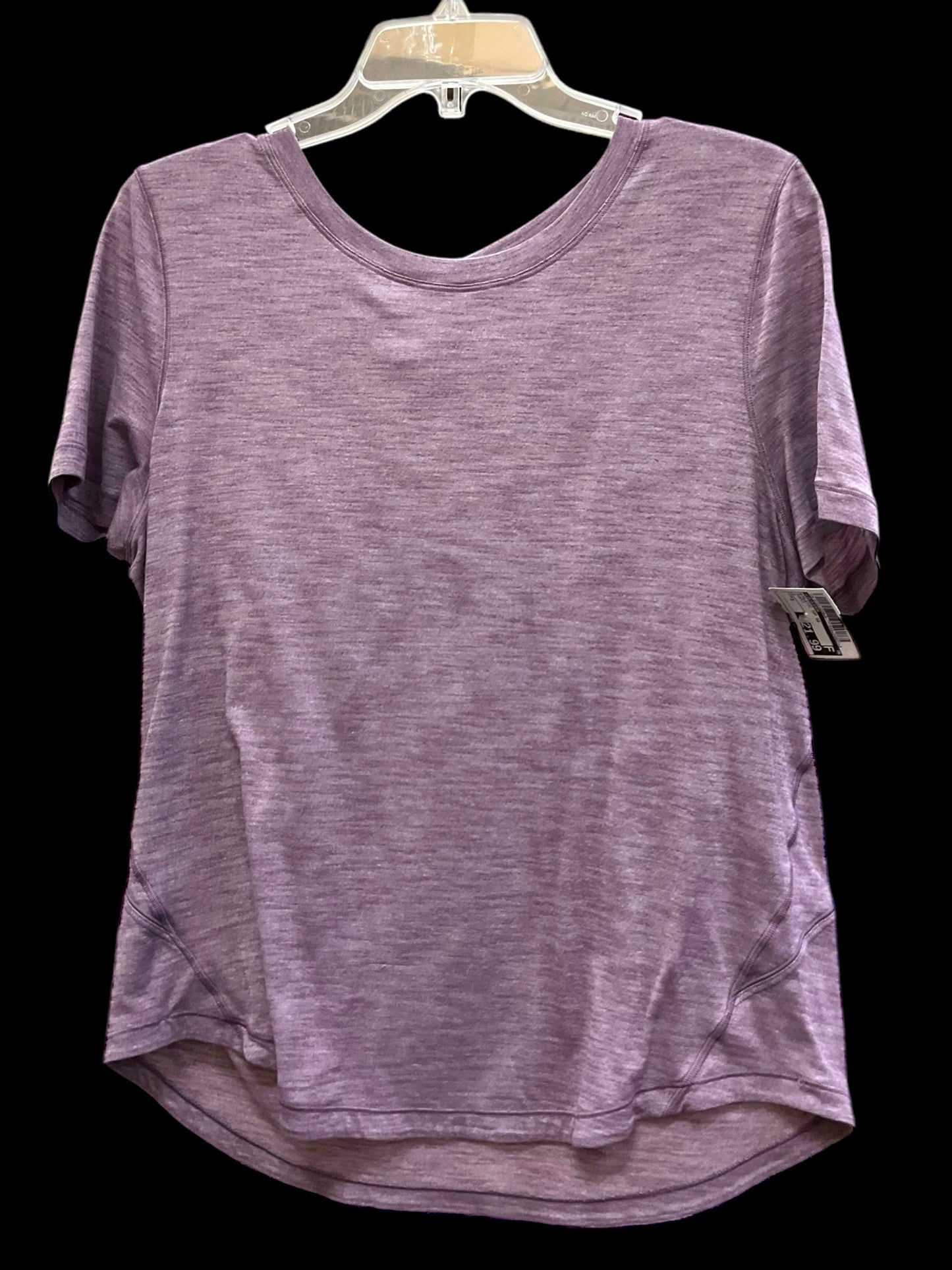 Athletic Top Short Sleeve By Lululemon In Purple, Size: S