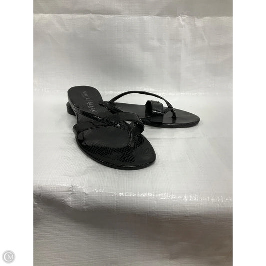 Sandals Flats By White House Black Market In Black, Size: 8