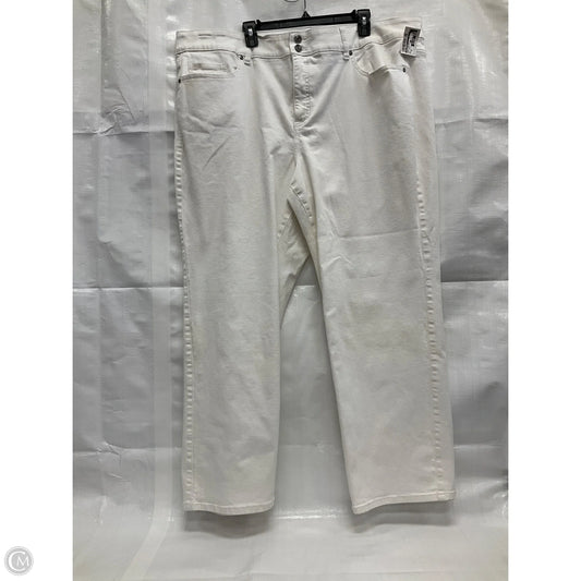 Jeans Straight By Lane Bryant In White Denim, Size: 26