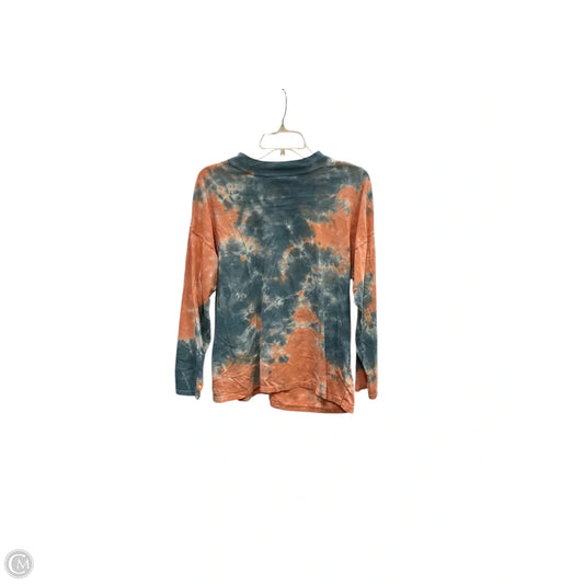 Top Long Sleeve By Free People In Tie Dye Print, Size: Xs