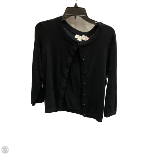 Cardigan Designer By Kate Spade In Black, Size: M