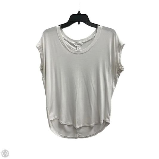 Top Short Sleeve By Athleta In White, Size: S
