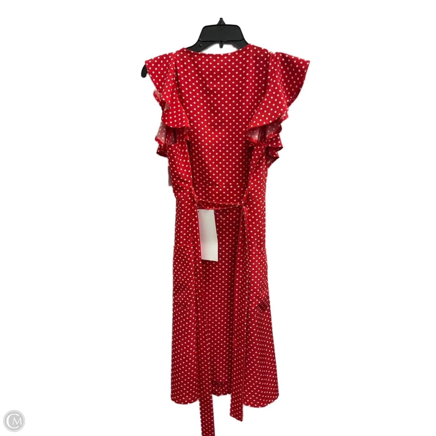 Dress Casual Midi By Clothes Mentor In Polkadot Pattern, Size: L