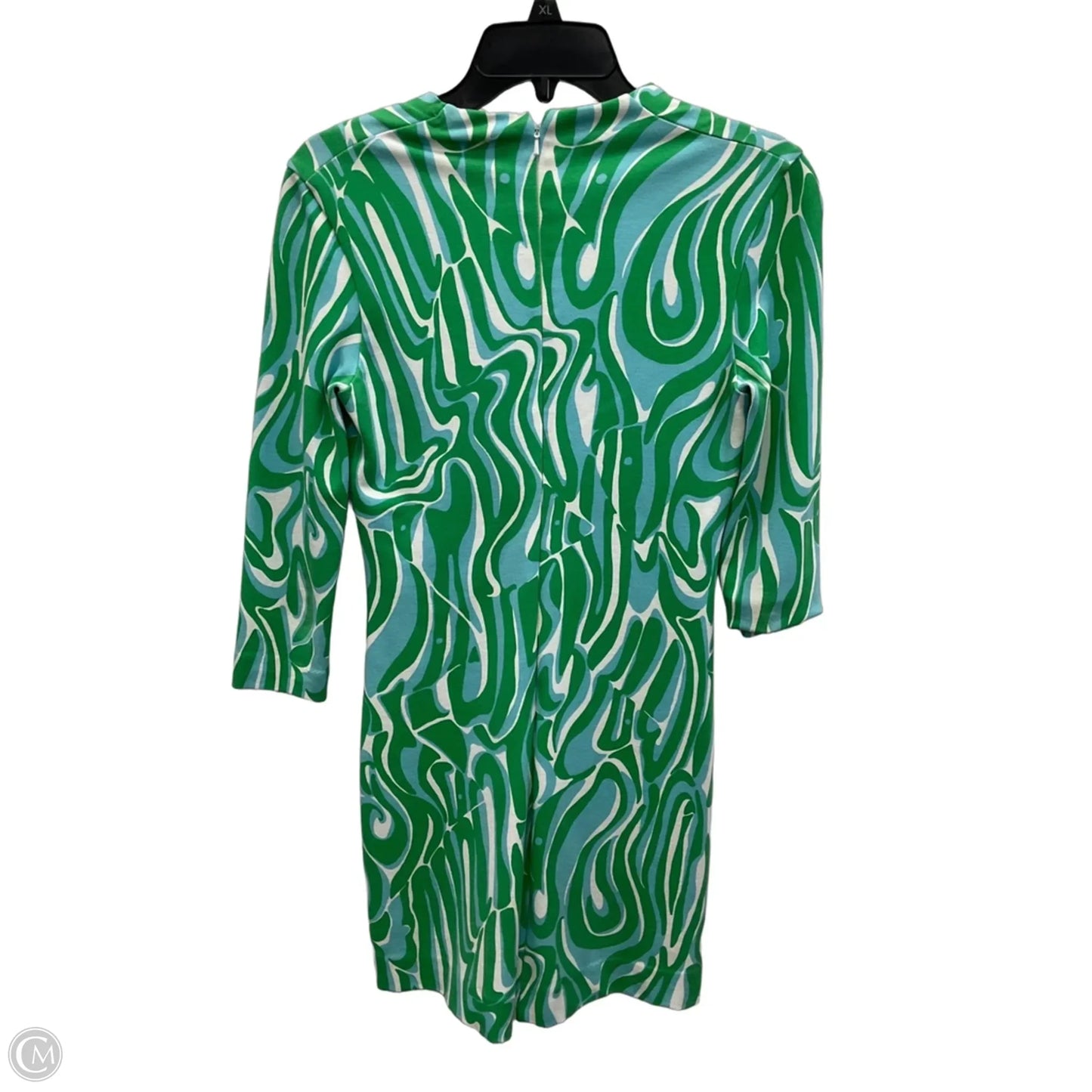 Dress Designer By Lilly Pulitzer In Blue & Green, Size: Xxs