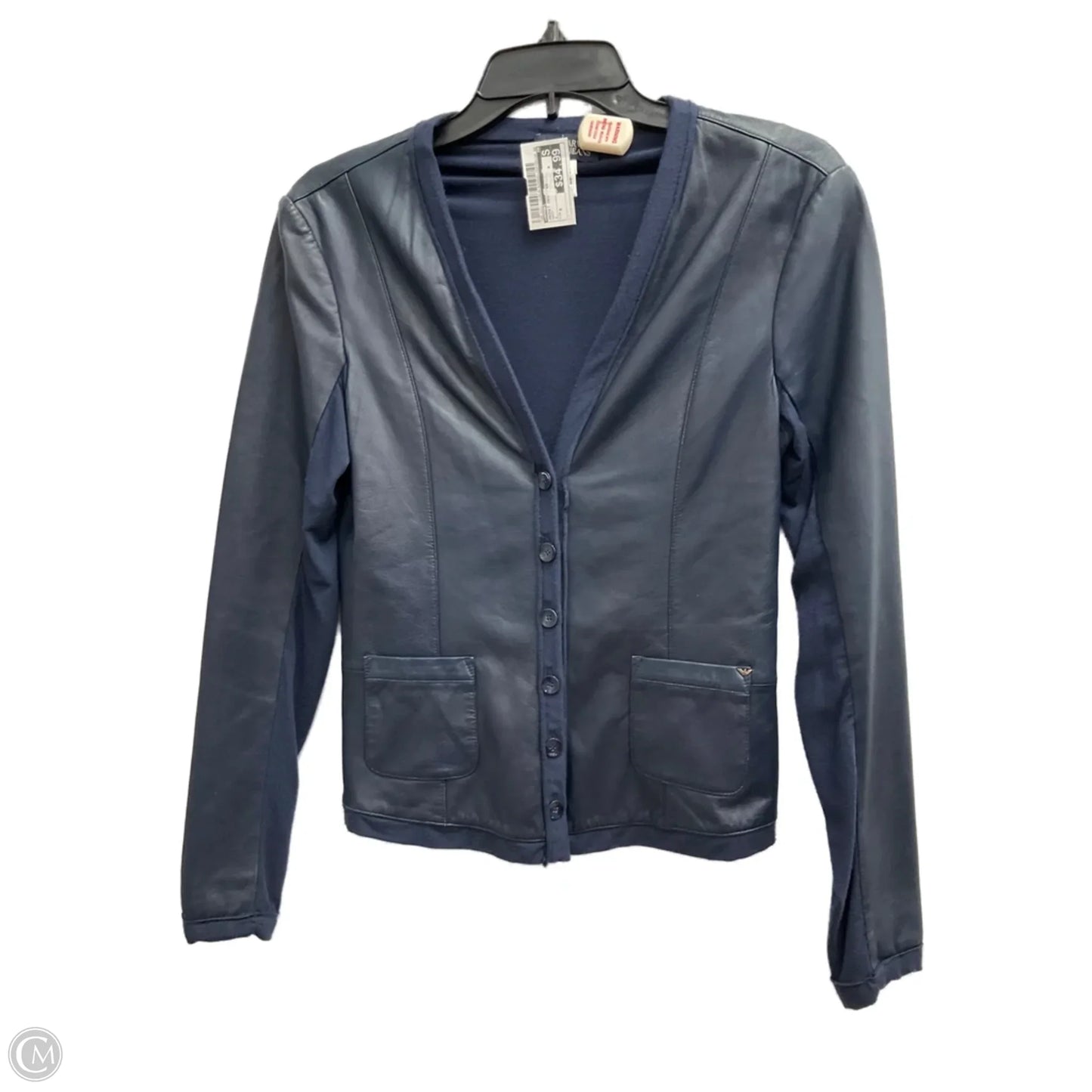 Jacket Designer By Armani In Navy, Size: 4