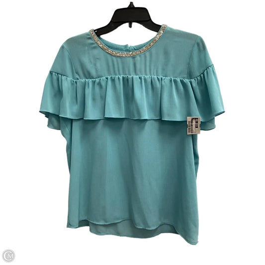 Top Short Sleeve By Juicy Couture In Blue, Size: L