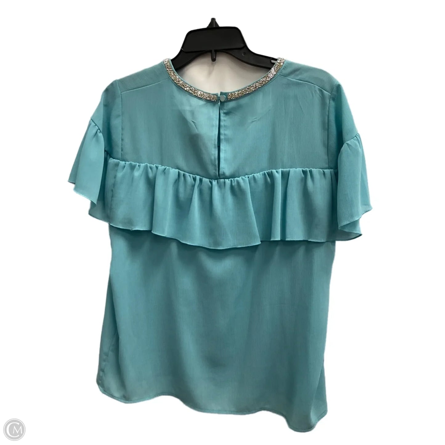 Top Short Sleeve By Juicy Couture In Blue, Size: L