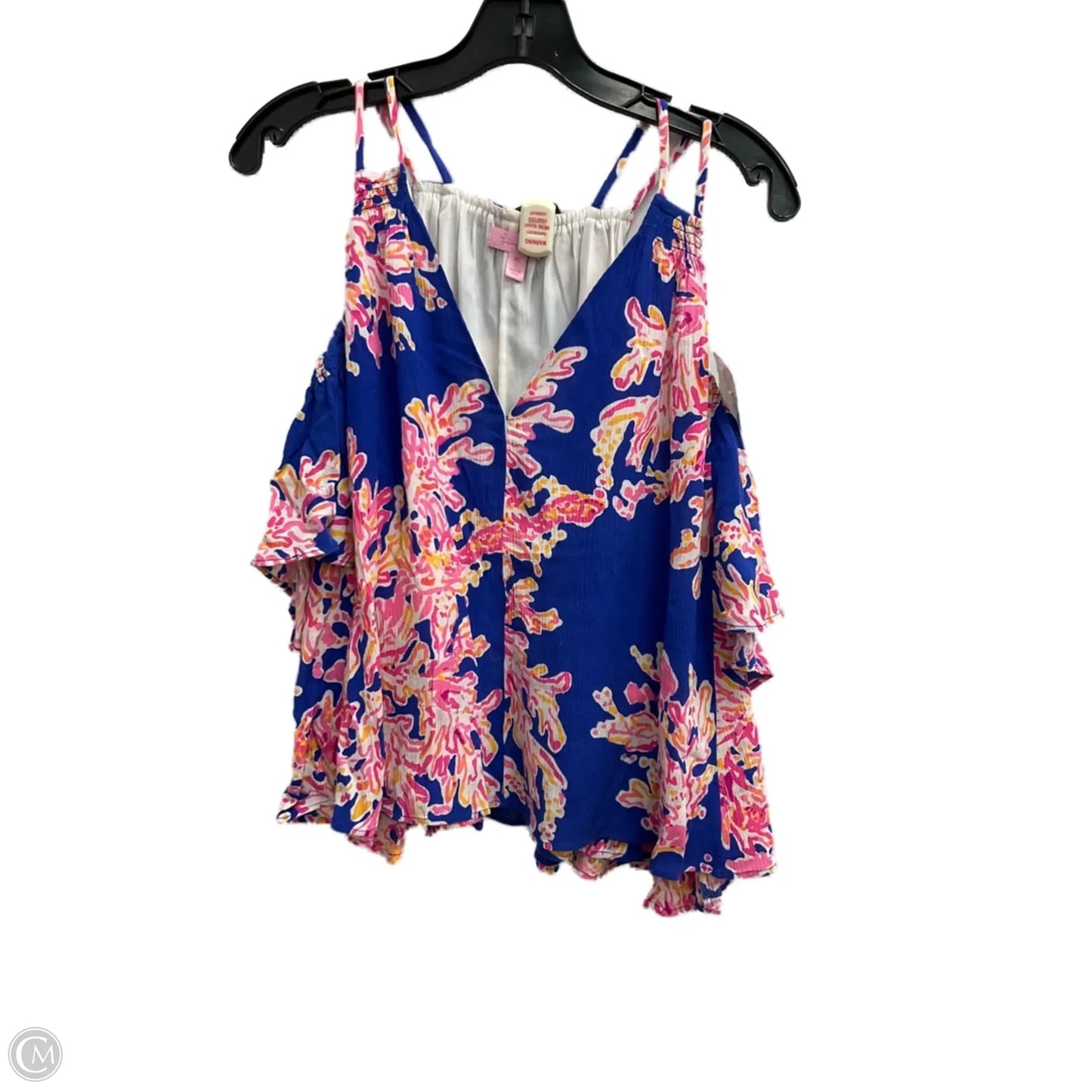 Top Short Sleeve Designer By Lilly Pulitzer In Multi-colored, Size: Xs