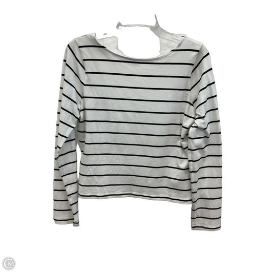 Top Long Sleeve By Madewell In Striped Pattern, Size: Xl