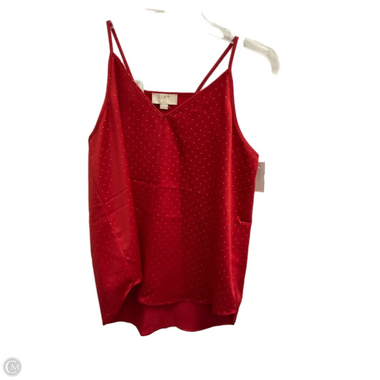 Top Sleeveless By Loft In Red, Size: Sp