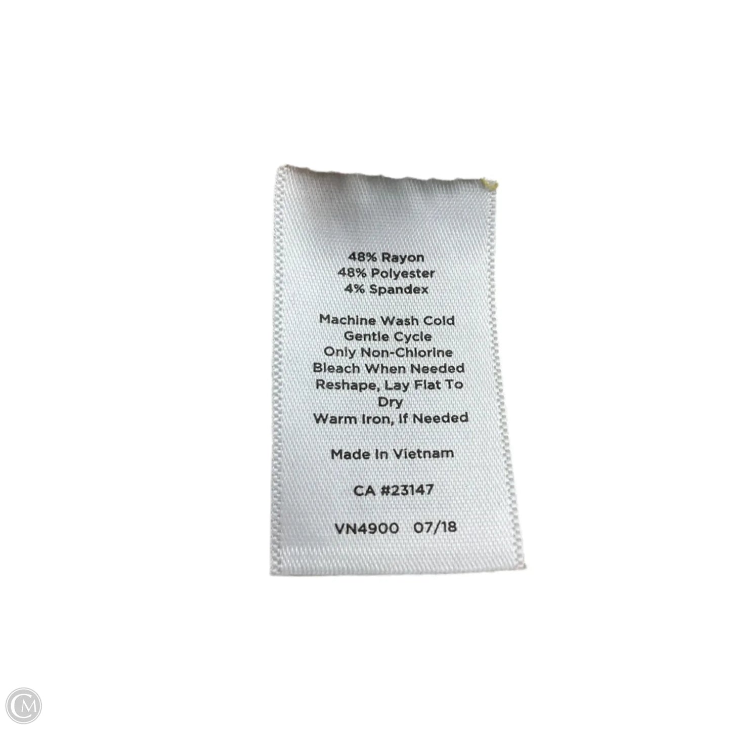 Top 3/4 Sleeve By Talbots In Striped Pattern, Size: Xs