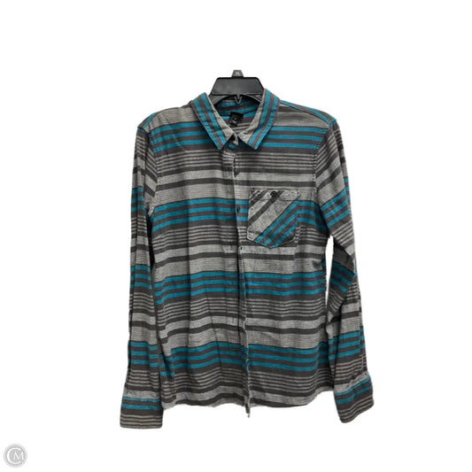 Blouse Long Sleeve By Patagonia In Striped Pattern, Size: 6