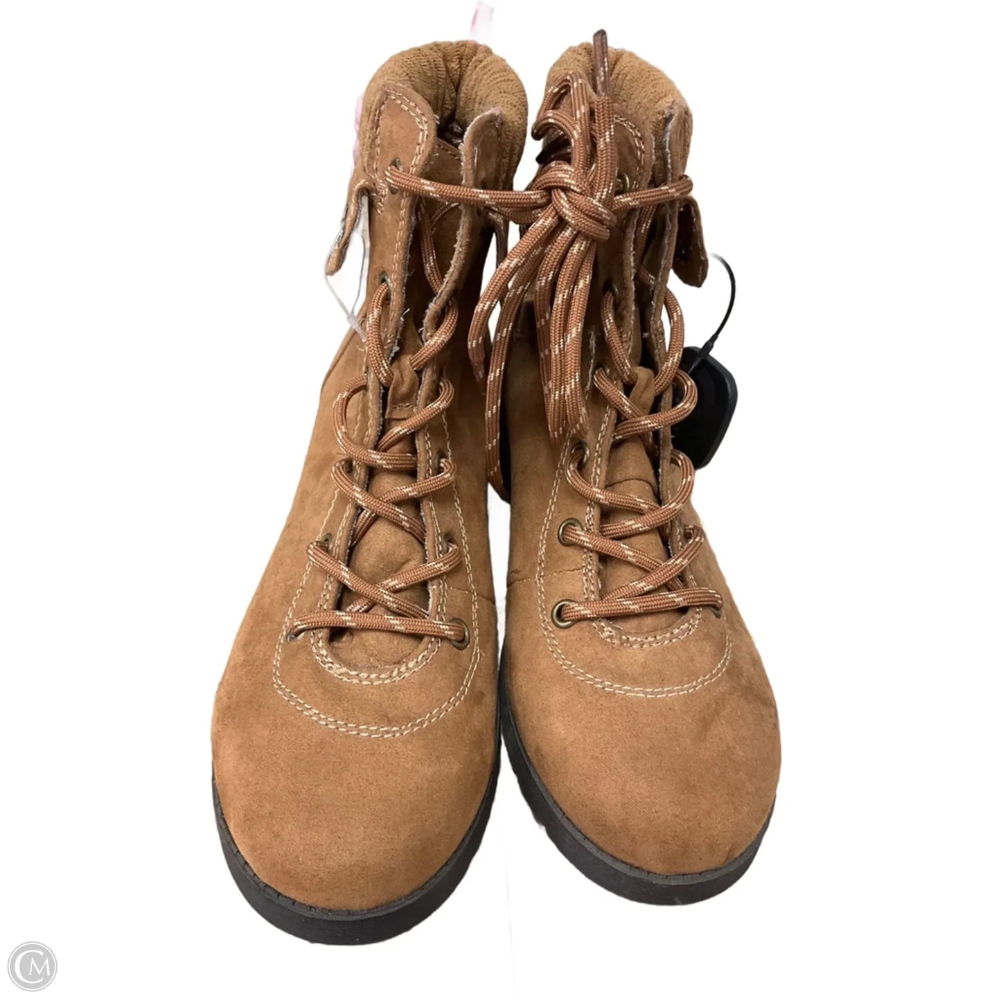 Boots Ankle Flats By St Johns Bay In Brown, Size: 8.5