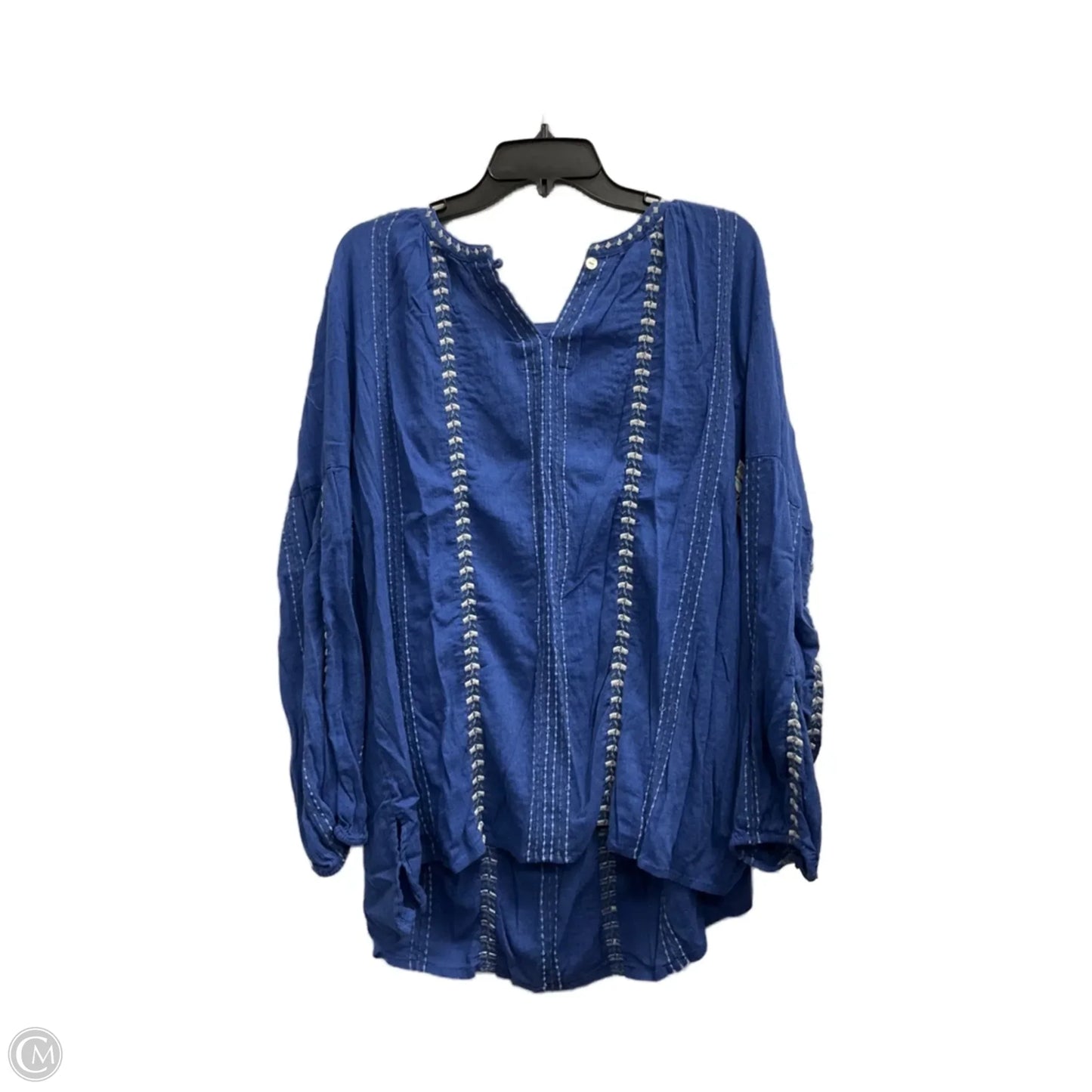 Top Long Sleeve By J. Jill In Blue, Size: L