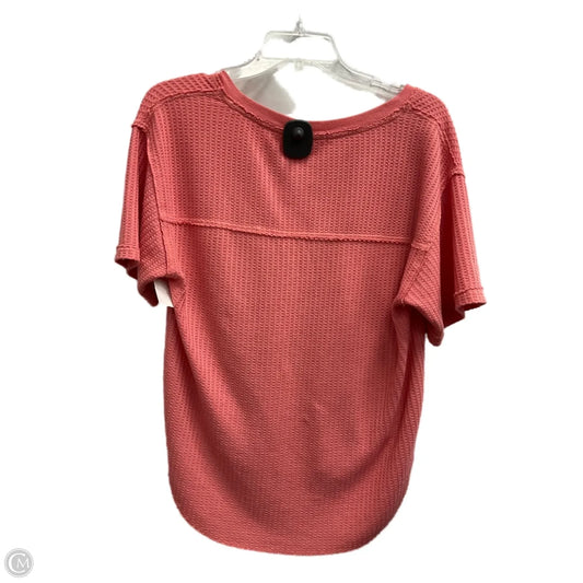 Top Short Sleeve By Dylan In Pink, Size: Xs