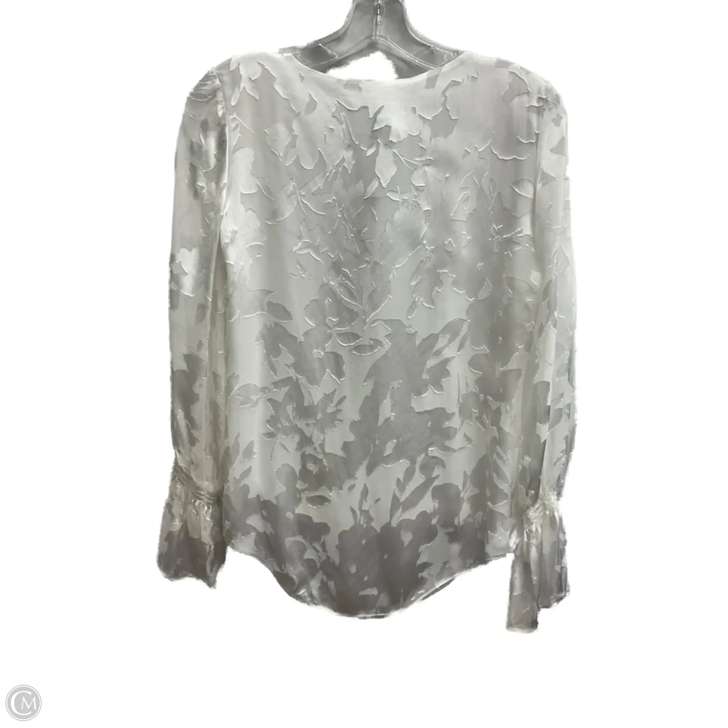Top Long Sleeve By White House Black Market In White, Size: 0p