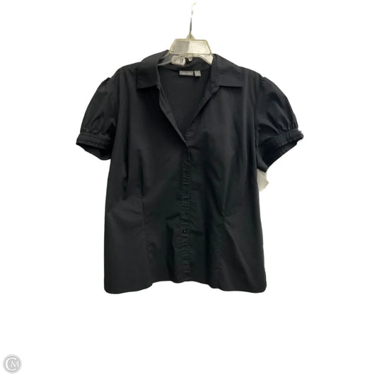Top Short Sleeve By Apt 9 In Black, Size: 1x