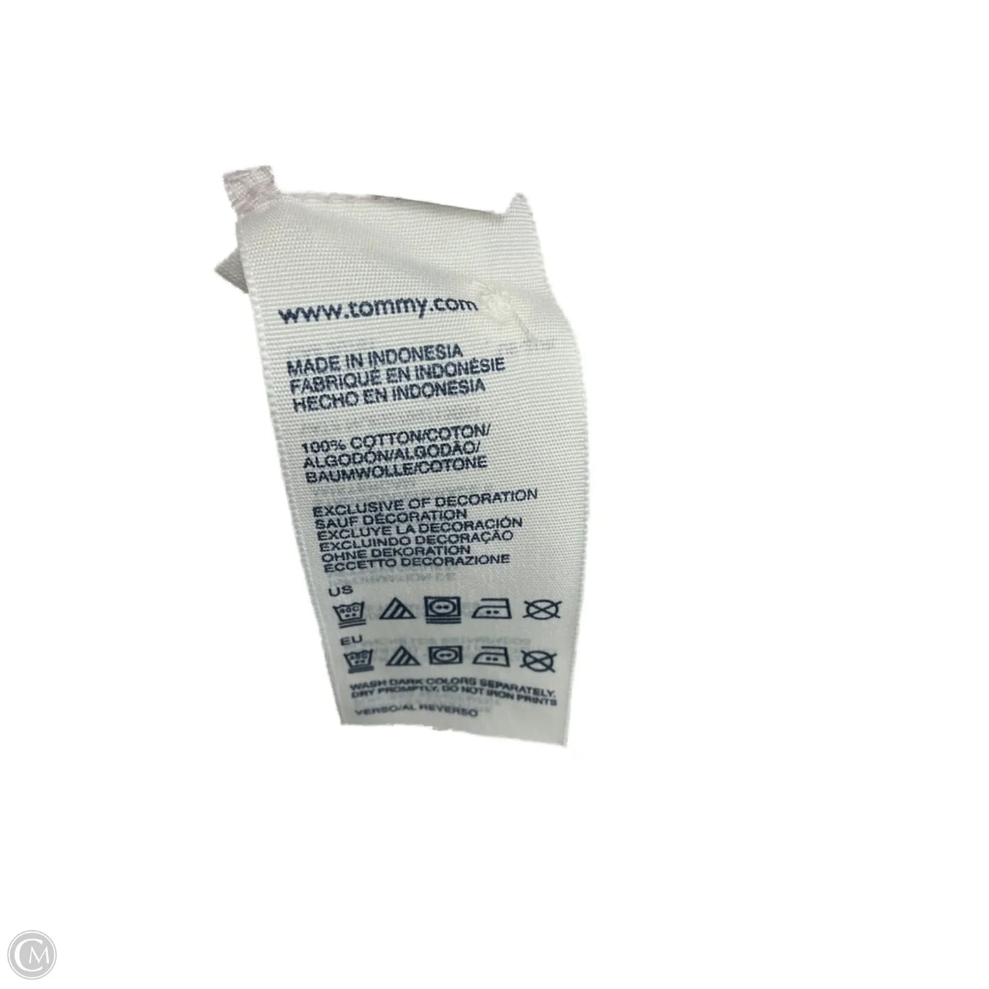 Top Short Sleeve By Tommy Hilfiger In Striped Pattern, Size: Xl