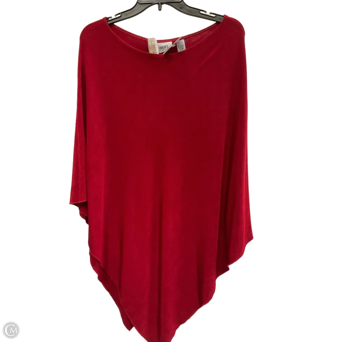 Poncho By Chicos In Red, Size: Osfm