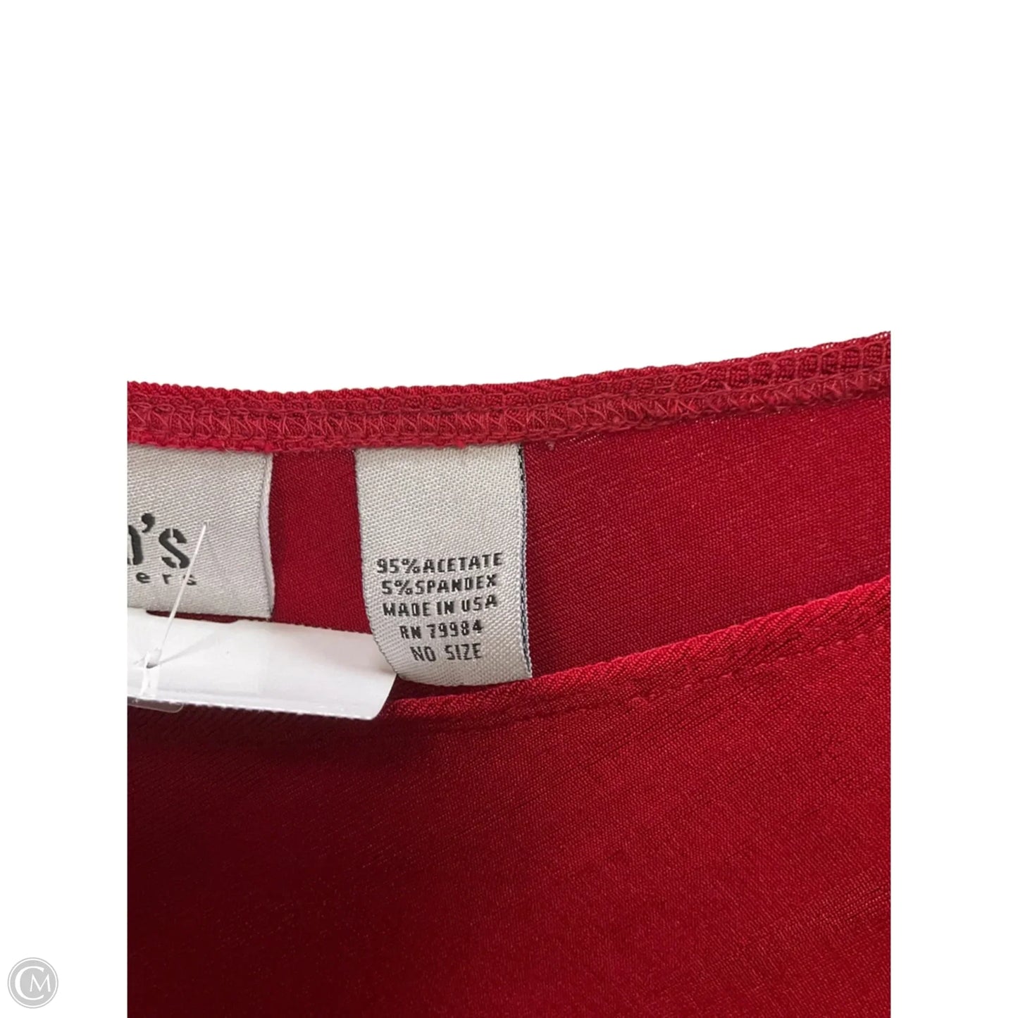 Poncho By Chicos In Red, Size: Osfm