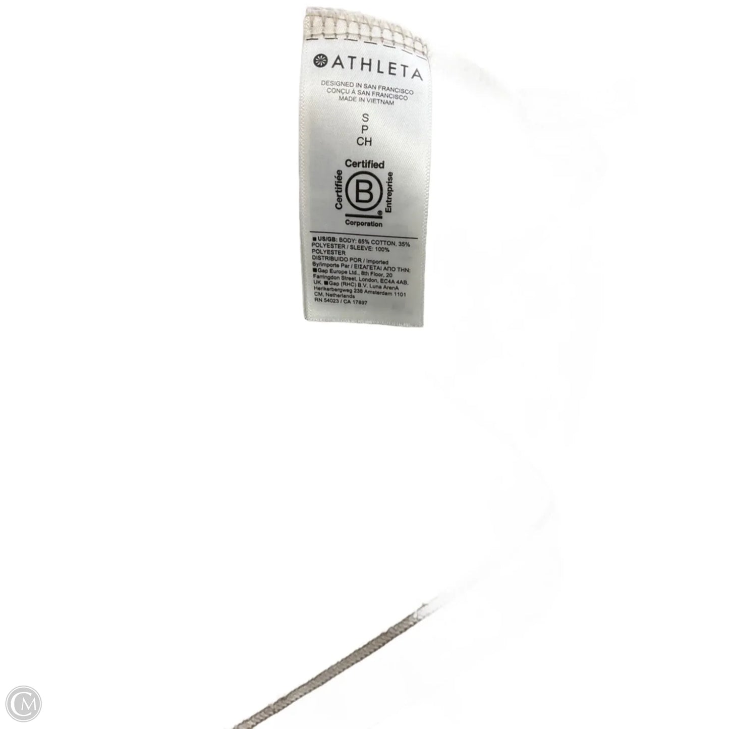 Top Short Sleeve By Athleta In Beige, Size: S