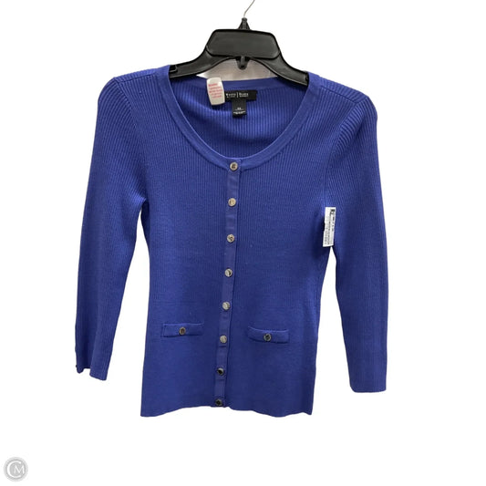 Top Long Sleeve By White House Black Market In Blue, Size: Xs