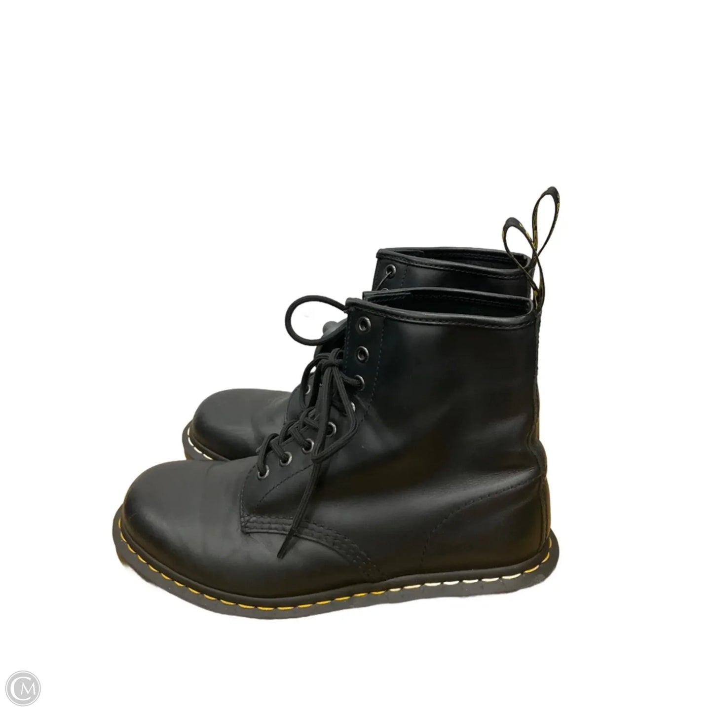Boots Leather By Dr Martens In Black, Size: 9