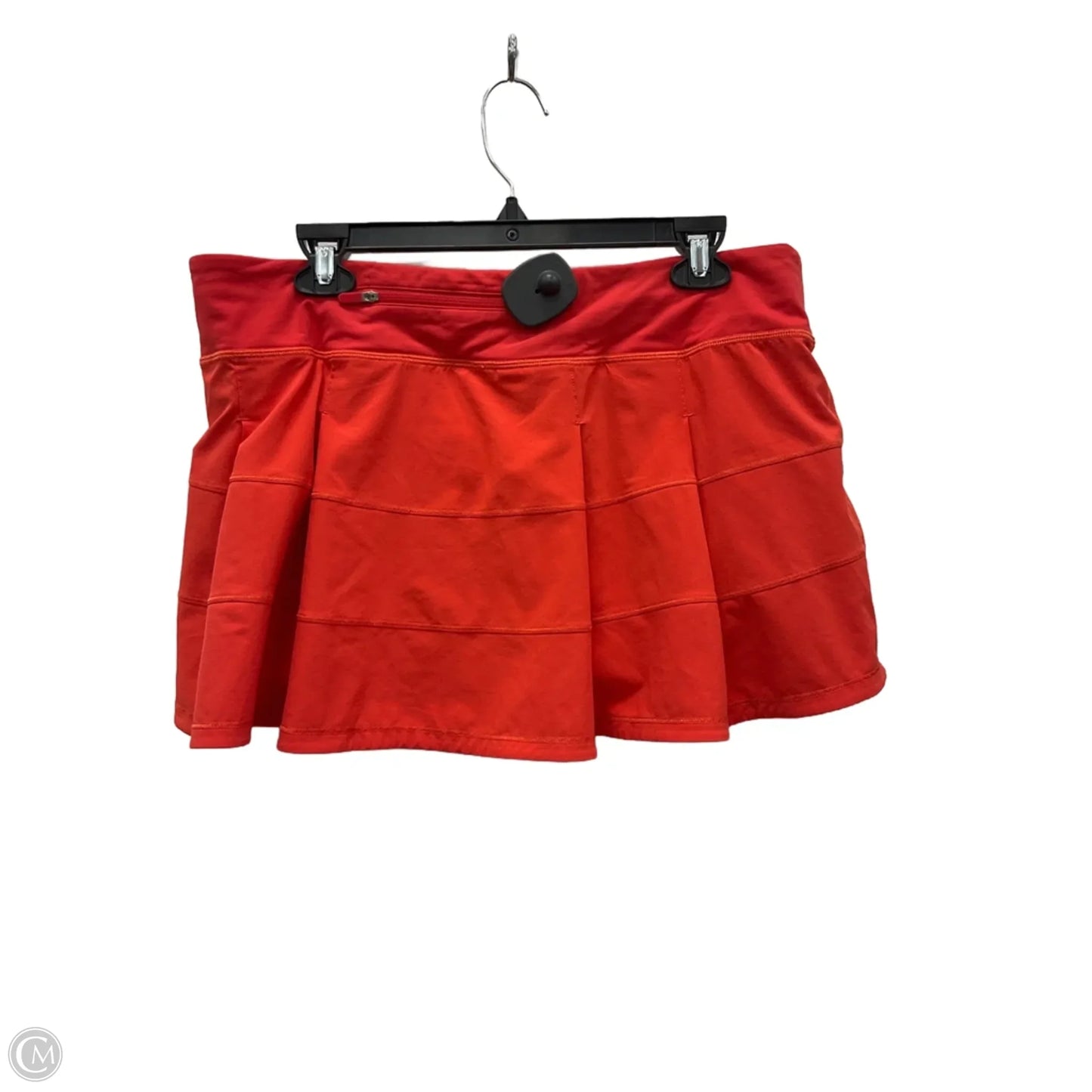 Athletic Skort By Lululemon In Red, Size: 12