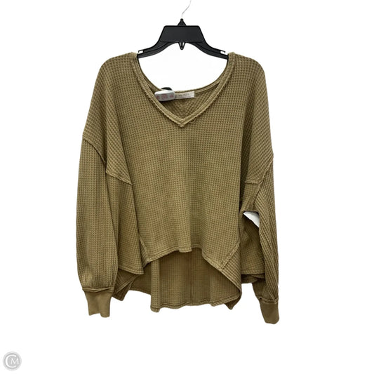 Top Long Sleeve By We The Free In Green, Size: S