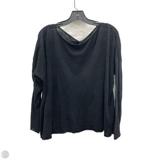Top Long Sleeve By Eileen Fisher In Black, Size: L