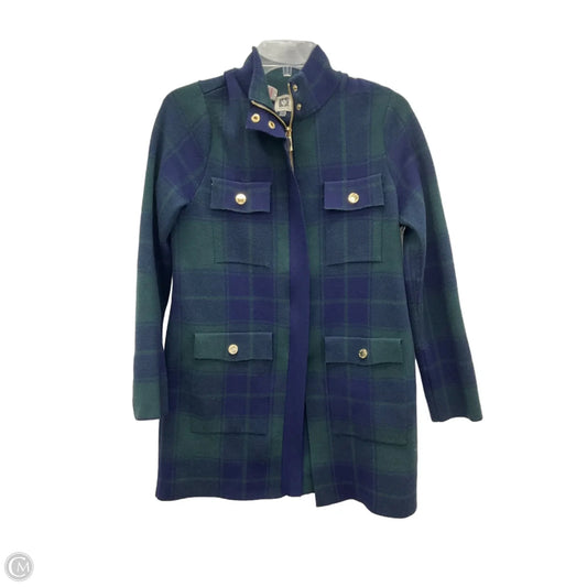 Jacket Shirt By Anne Klein In Plaid Pattern, Size: S