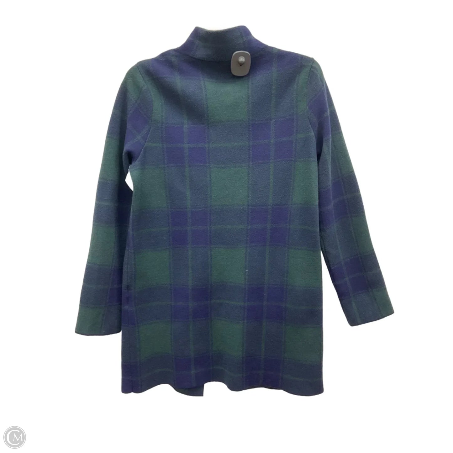 Jacket Shirt By Anne Klein In Plaid Pattern, Size: S