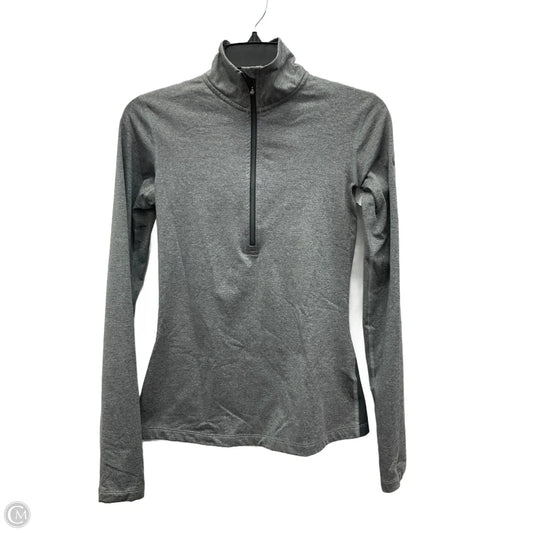 Athletic Jacket By Nike In Grey, Size: S
