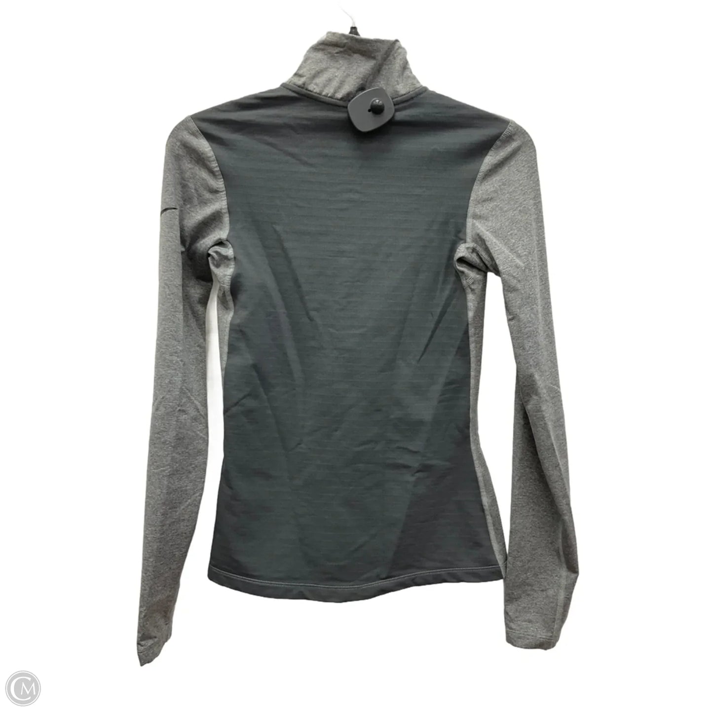 Athletic Jacket By Nike In Grey, Size: S