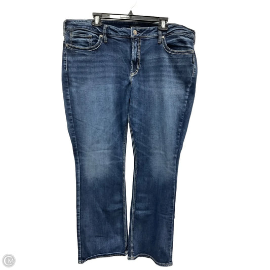 Jeans Boot Cut By Silver In Blue Denim, Size: 12