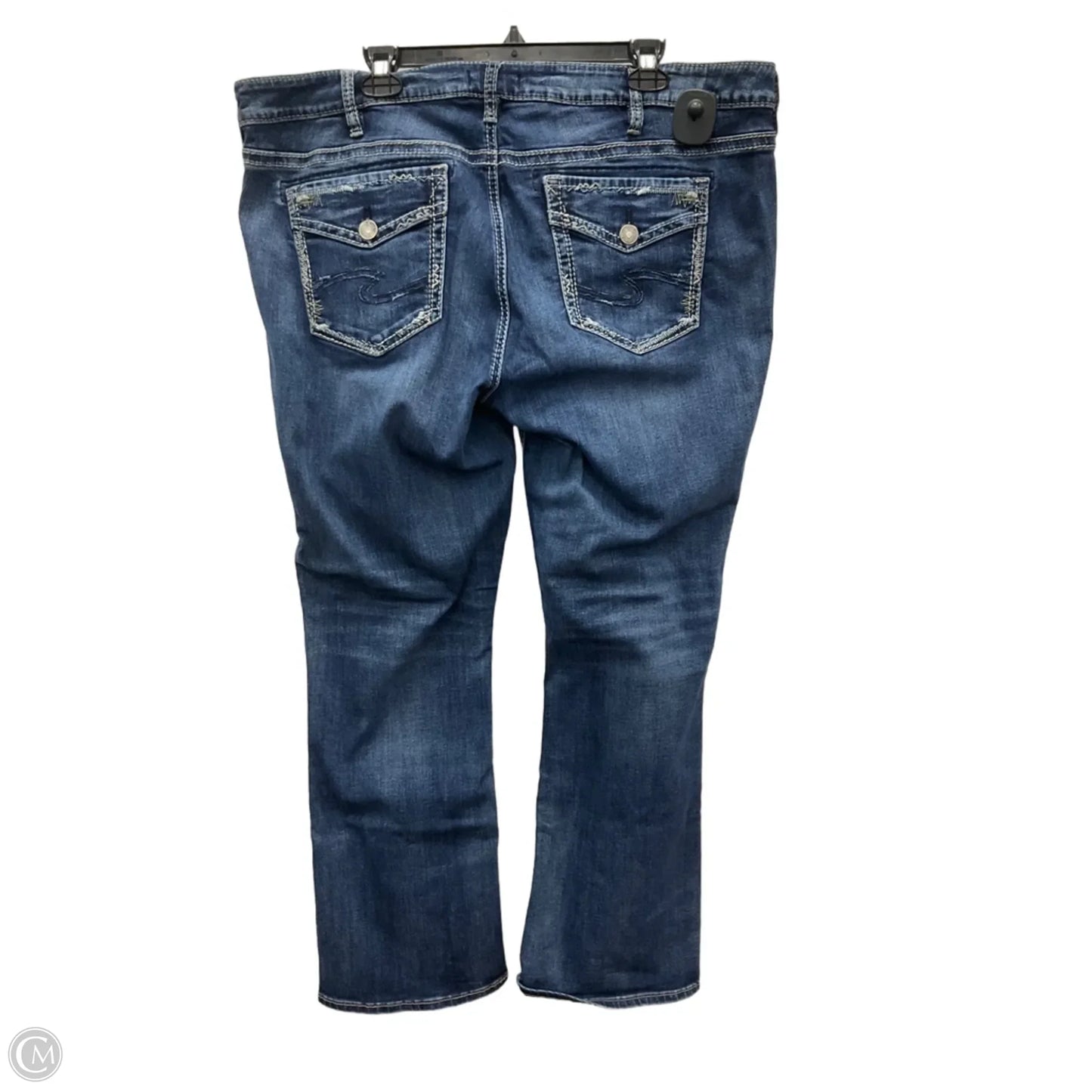 Jeans Boot Cut By Silver In Blue Denim, Size: 12